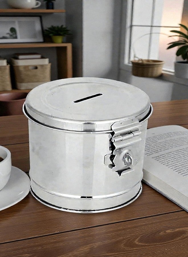 Standify® 800ML Small Money Bank_A Stainless Steel Money Box Heavy Duty Bachat Gulak for Kids & Adults Unbreakable Piggy Bank. - Image 3